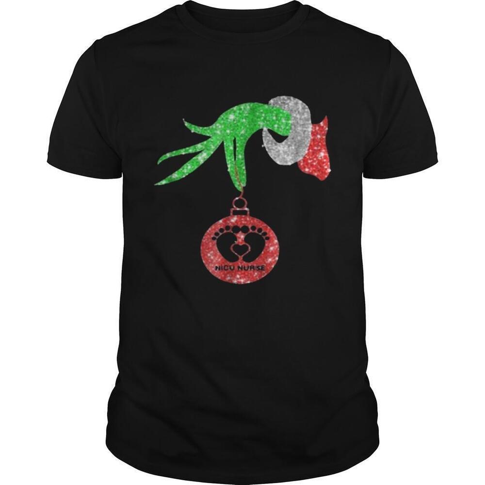 Nurse Grinch Hand Holding Fabulous Nicu Christmas Shirt